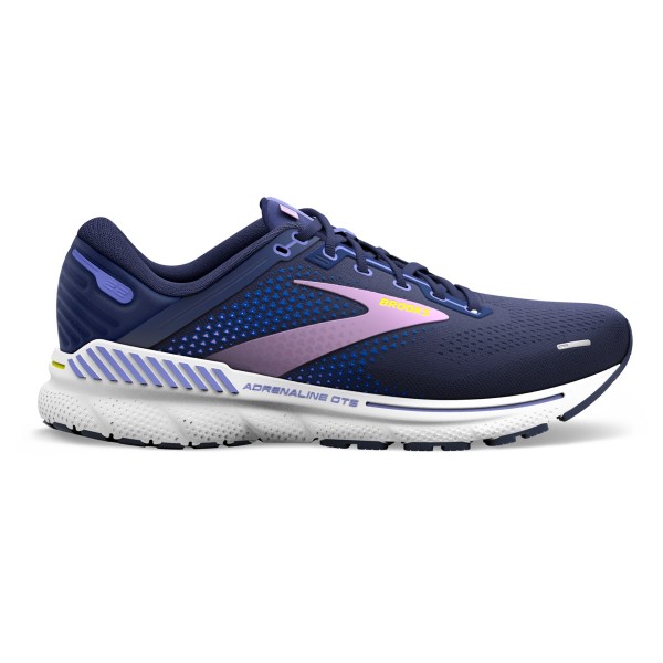 Brooks Damen Adrenaline GTS 22 Laufschuh dunkelblau-lila-weiß