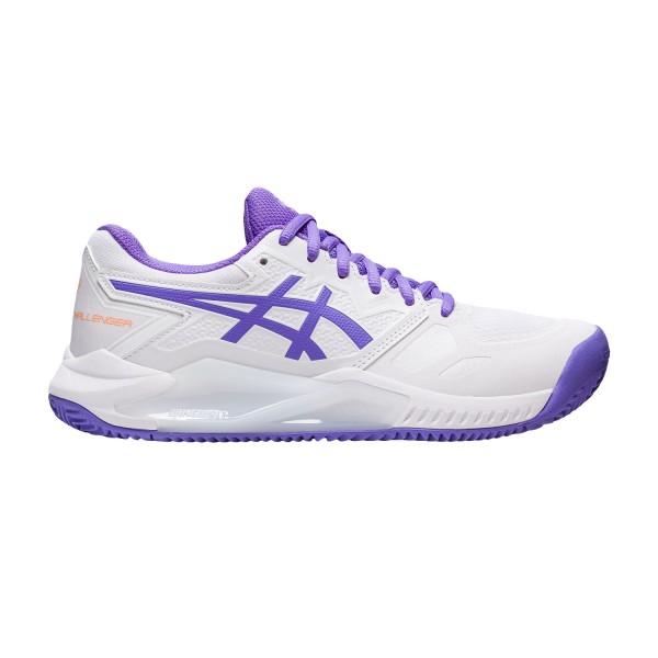 Asics Damen Gel-Challenger 13 Clay Sandplatz Tennisschuh weiß-lila