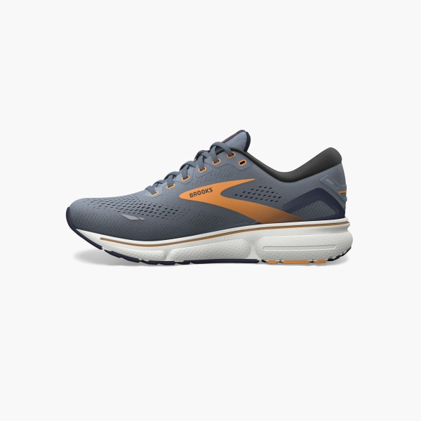 Brooks Herren Ghost 15 Laufschuh grau-orange