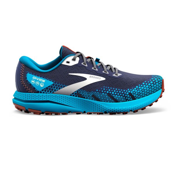 Brooks Herren Divide 3 Laufschuh Trailrunningschuh dunkelblau-blau