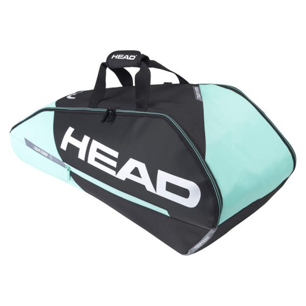 Head Tour Team 6R Combi Tennistasche Schlägertasche schwarz-mint