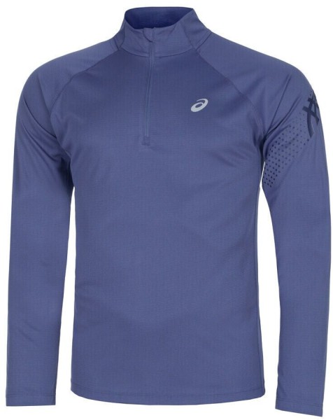 Asics Herren Icon LS 1/2 Zip Langarmshirt Trainingsshirt blau